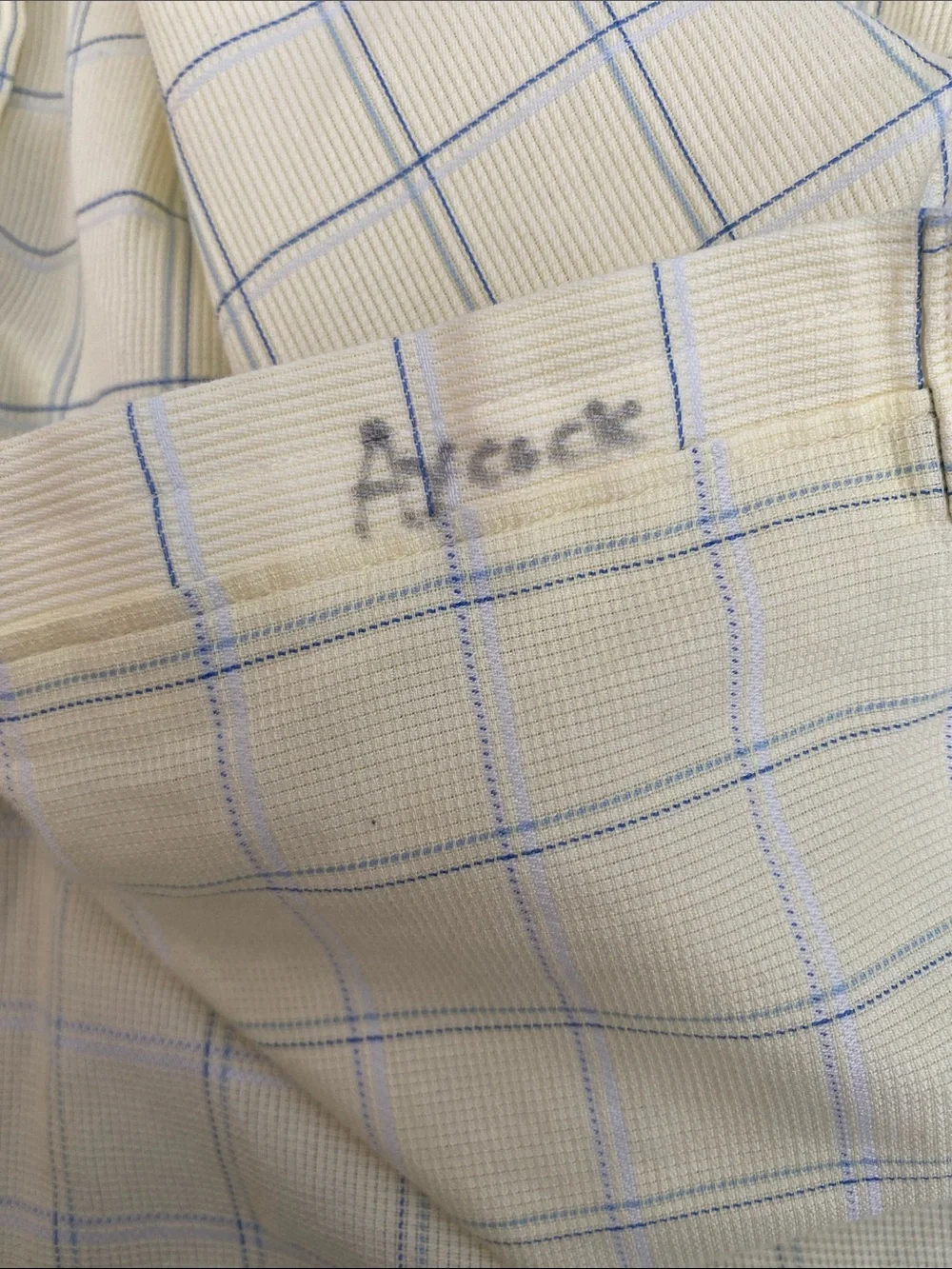 Thomas Pink Superfine Two Fold Cotton Window Pane French Cuff Dress Shirt 16 36